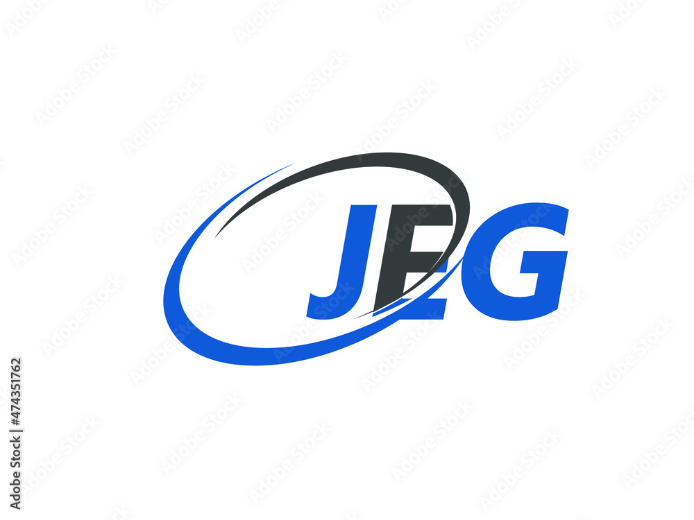 JEG letter creative modern elegant swoosh logo design JEG letter creative modern elegant swoosh logo design