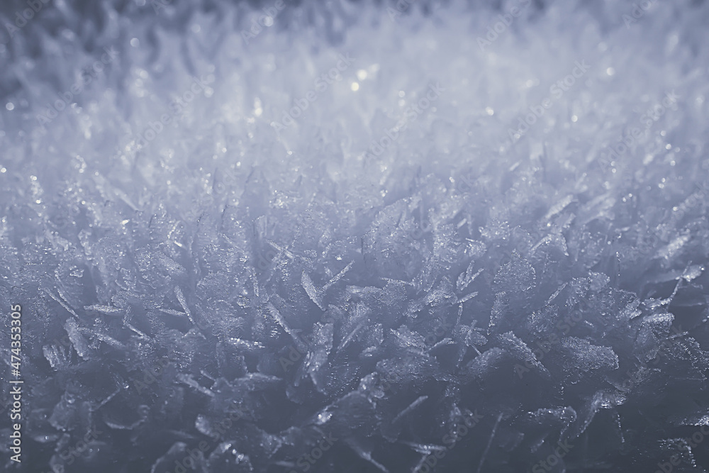 Obraz premium abstract winter background hoarfrost frost ice snow seasonal