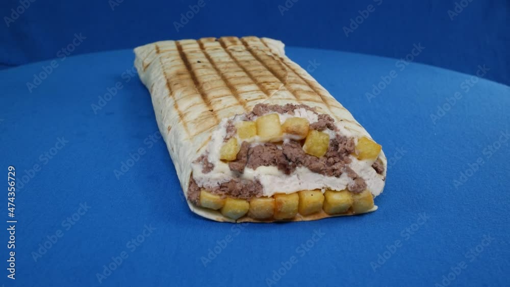 french tacos steak CHROMA KEY fast food menu board