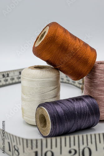 Stitching Material, Measurement Type, Thread Coan, Buttons.   photo