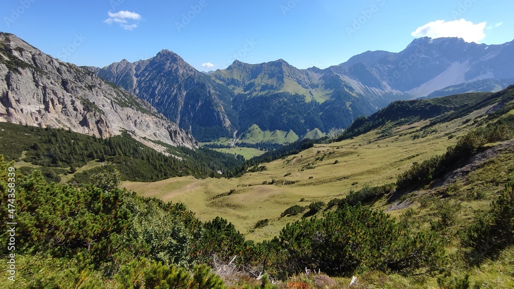 Alpine mountains and surounding in Malbun, Liechtenstein
