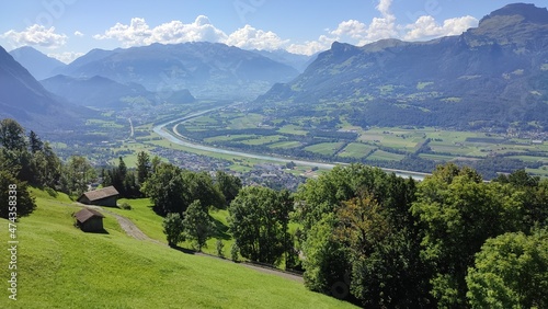 Alpine mountains and surounding in Malbun, Liechtenstein