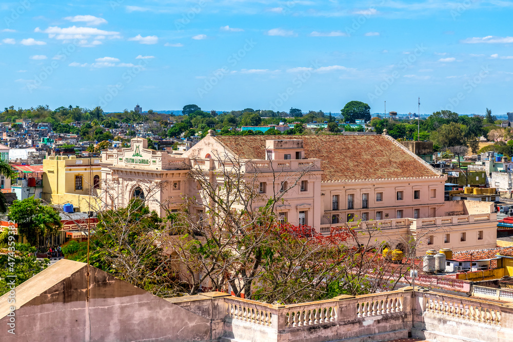 Colonial 'Teatro La Caridad' (Charity Theater) in Santa Clara City Cuba