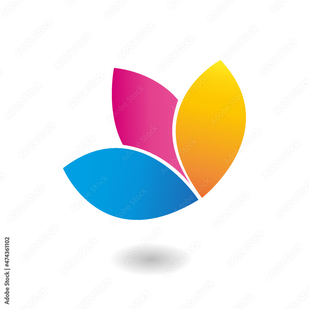 creative leaf gradient logo design creative leaf gradient logo design