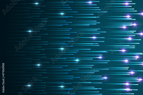 Glowing lines falling abstract big data concept