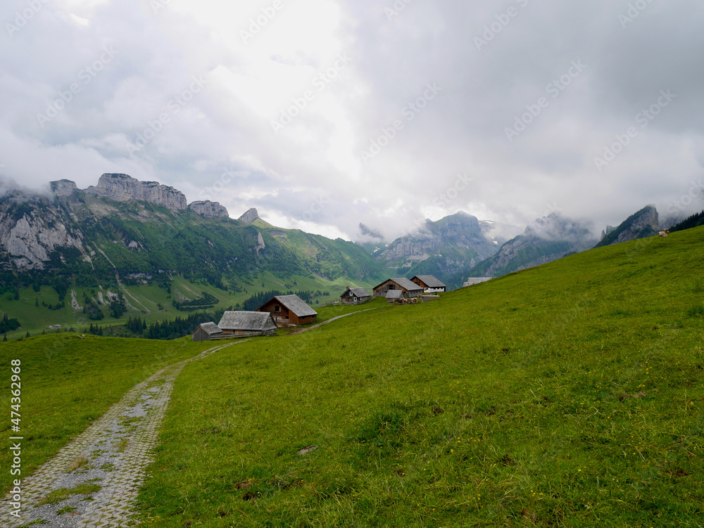 Alp Sigel in Alpstein, Switzerland.