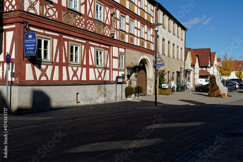 Altstadt von Hofheim in Unterfranken, Landkreis Haßfurt, Naturpark Haßberge,  Unterfranken, Franken, Bayern, Deutschland photo