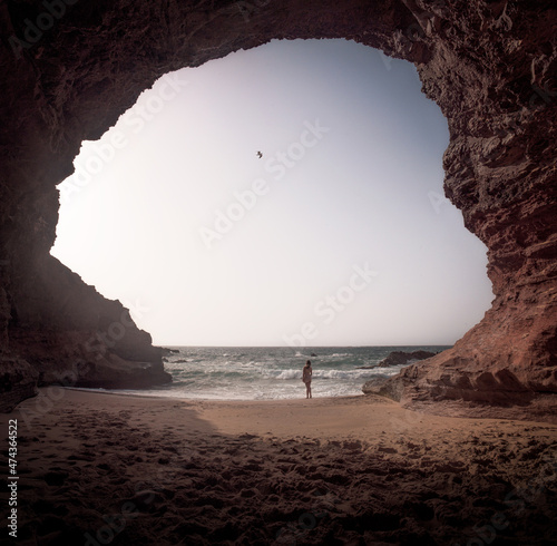 The cave of the eye, Fuerteventura.