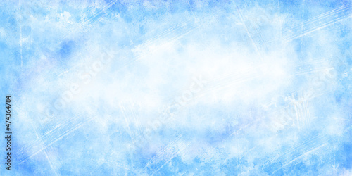 雪の結晶と氷をイメージした背景画像