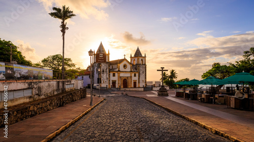 View of the colonial architecture of Olinda in Pernambuco, Brazil. photo