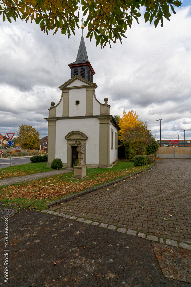 Kreuzkapelle in Hofheim in Unterfranken, Landkreis Haßfurt, Naturpark Haßberge,  Unterfranken, Franken, Bayern, Deutschland