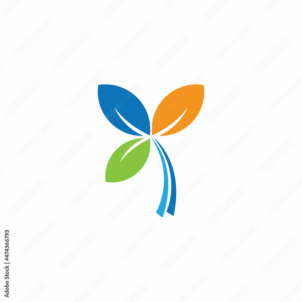 simple colorfull logo design concept simple colorfull logo design concept