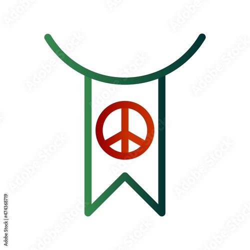 Activism Line Gradient Vector Icon Design