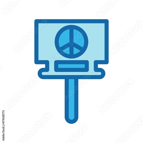  Activism Line Filled Blue Vector Icon Design