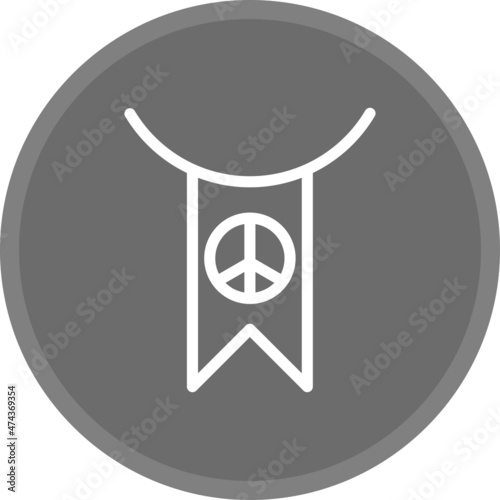 Activism Line Circle Grey Vector Icon Design