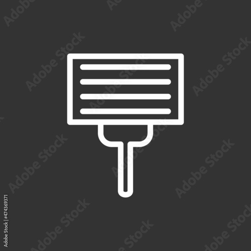  Protest Line Inverted Vector Icon Design