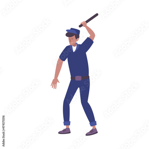 Angry Prison Guard Composition