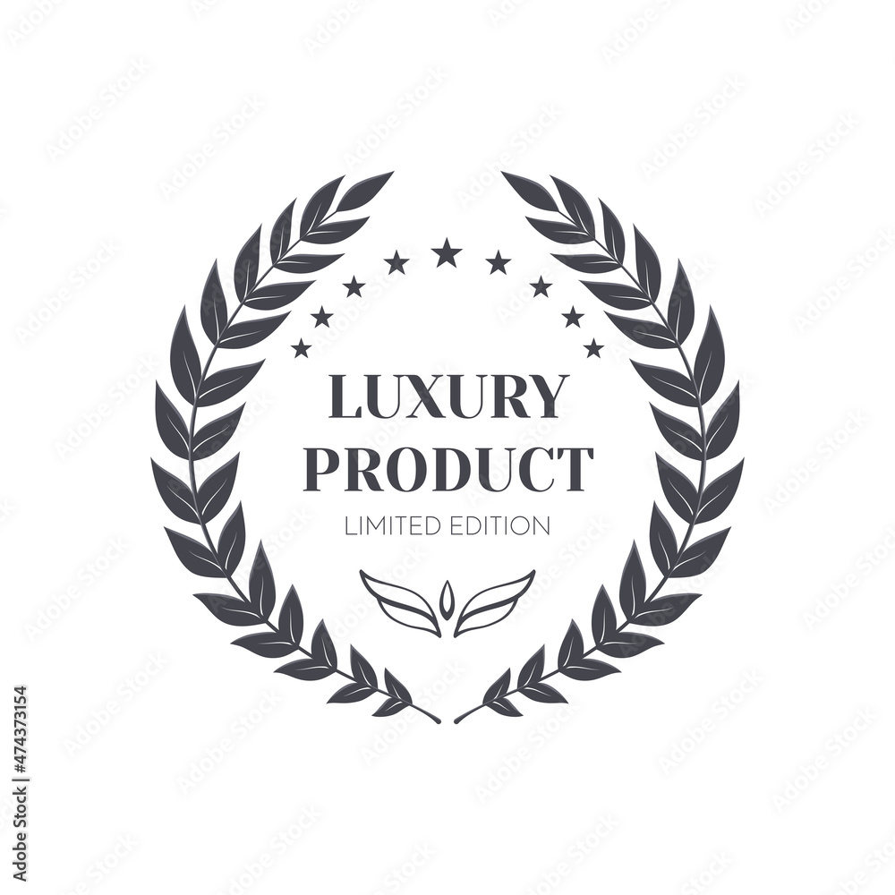 Luxury Laurel Wreath Emblem Luxury Laurel Wreath Emblem