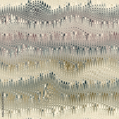 Seamless combed Turkish ebru marble effect surface pattern design for print. High quality illustration. Luxurious ancient art form. Wavy liquid fluid marbled book paper antique graphic design.