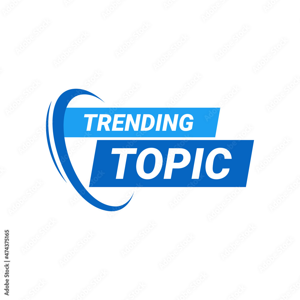 Trending Topic banner isolated in white background. vector illustration Trending Topic banner isolated in white background. vector illustration