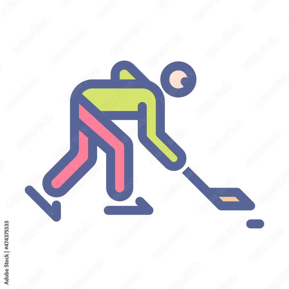 Ice Hockey Rink Icon Ice Hockey Rink Icon