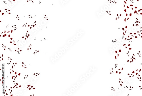 Light Red vector background with abstract forms.