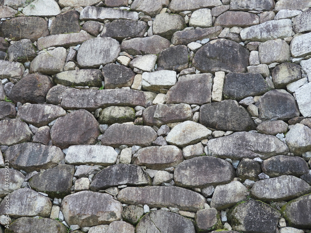 Obraz premium 長谷寺 石垣