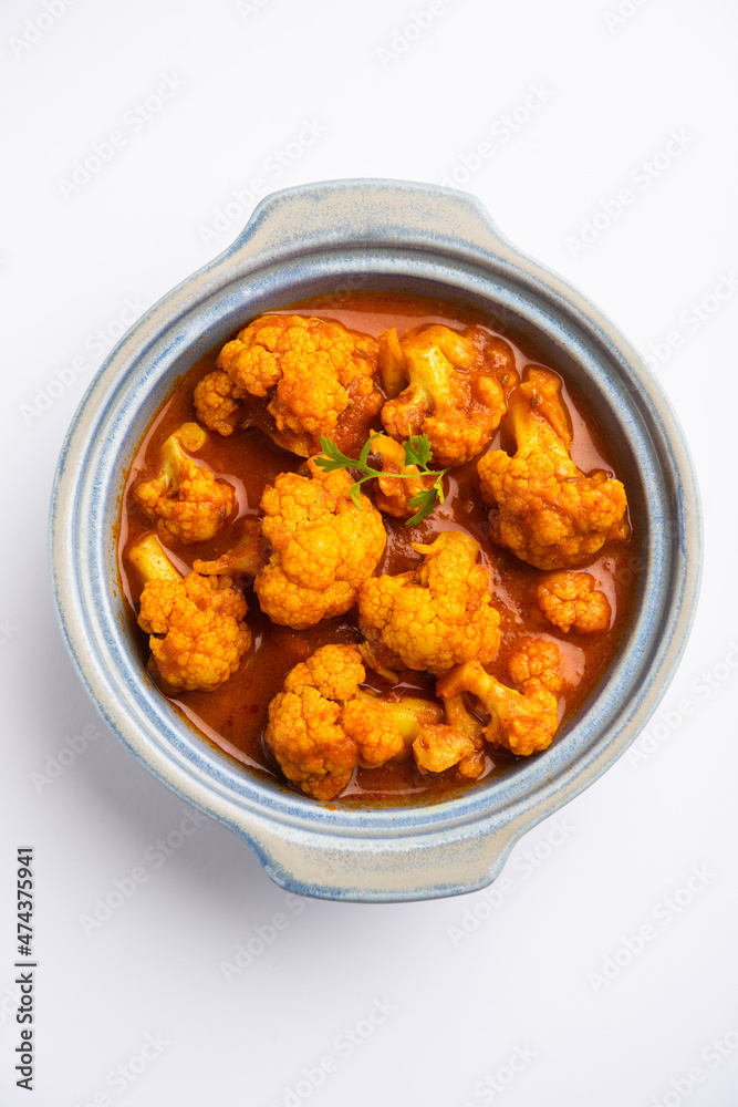 Aloo Gobi Masala curry with Chapati or paratha Aloo Gobi Masala curry with Chapati or paratha