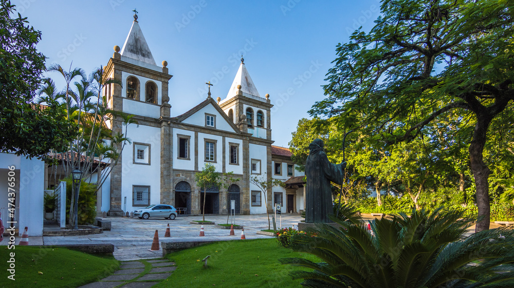 Exterior view of Igreja Nossa Senhora de Montserrat and Mosteiro de São Bento - Rio de Janeiro, Brazil