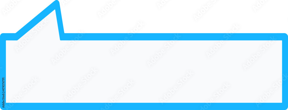 Illustration of dialogue frame in blue frame Illustration of dialogue frame in blue frame