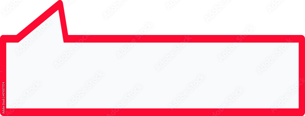Illustration of dialogue frame in red frame Illustration of dialogue frame in red frame
