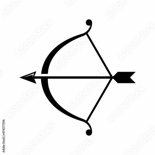 bow arrow icon vector
