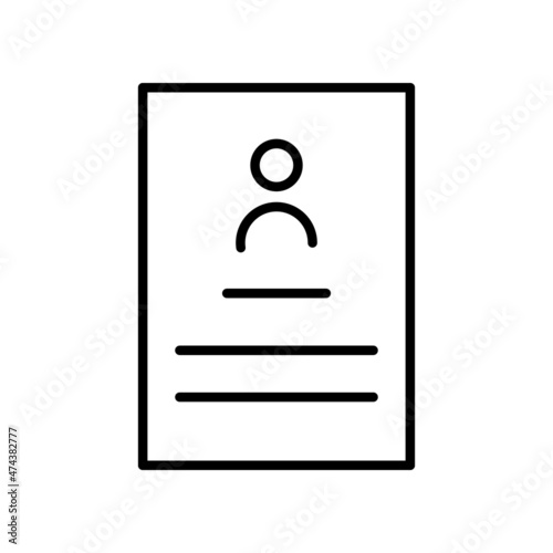 Business, card, company, id, office icon