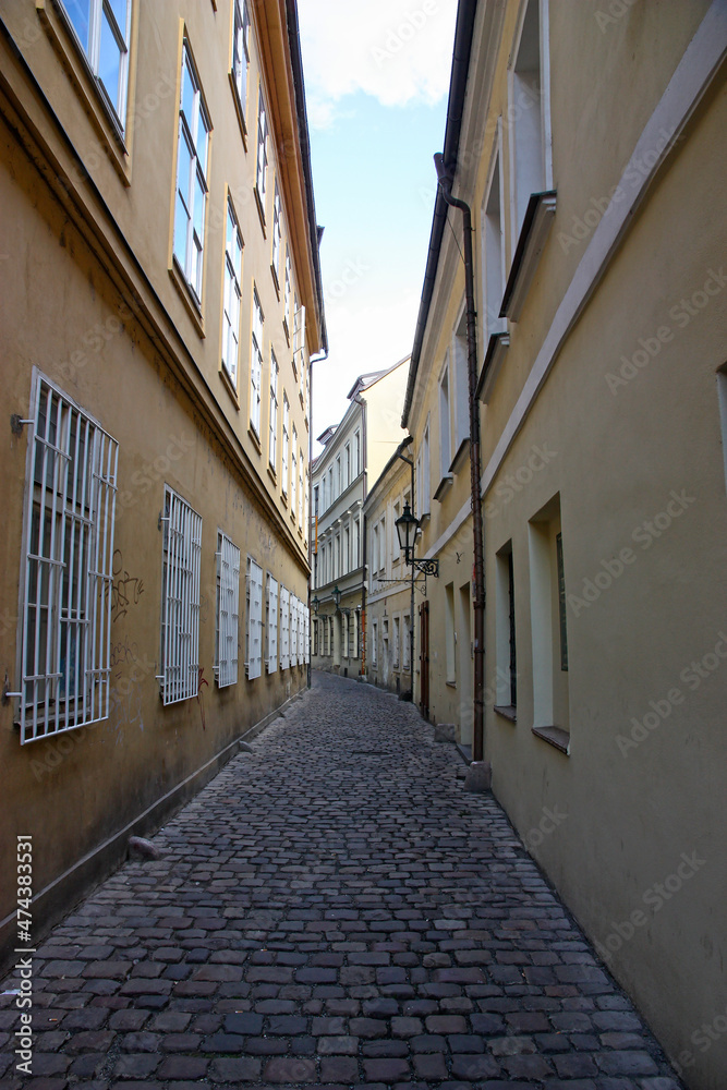 The street on the old city.