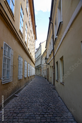 The street on the old city.