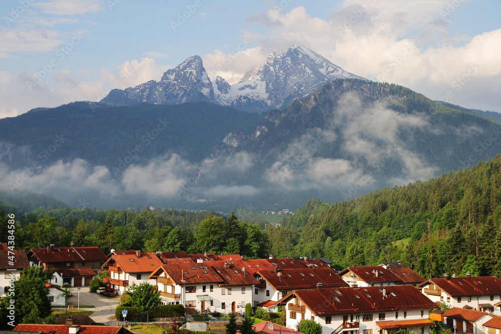 Watzmann mountain from Berchtesgaden, Germany	