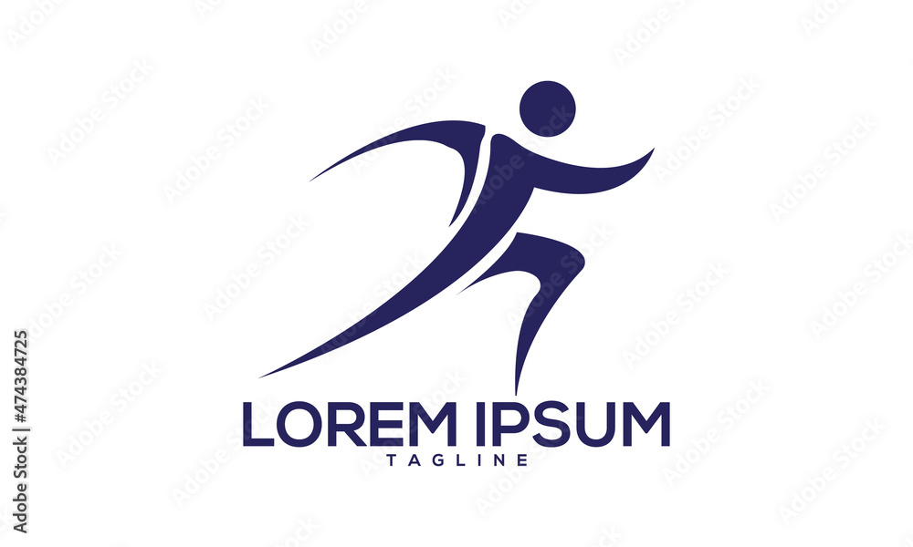 Unique fitness logo Modern and minimalist vector and abstract logo