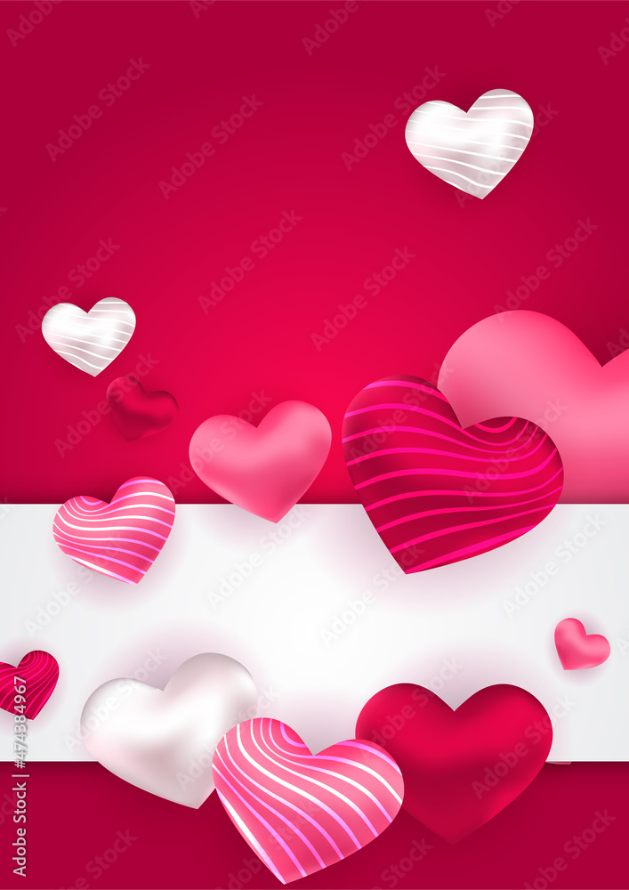 Universal love valentine's banner background with hearts. Design for special days, women's day, valentine's day, birthday, mother's day, father's day, Christmas, wedding, and event celebrations. Universal love valentine's banner background with hearts. Design for special days, women's day, valentine's day, birthday, mother's day, father's day, Christmas, wedding, and event celebrations.