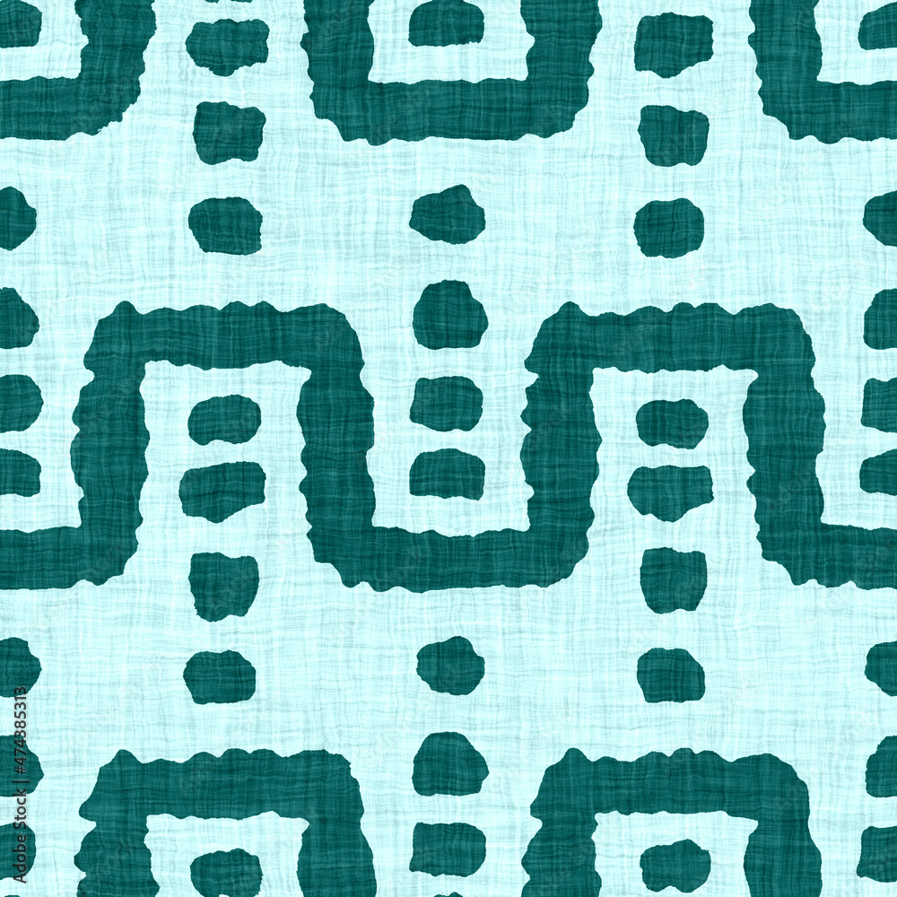 Aegean teal mottled rustic circle linen texture background. Summer dotted coastal living style. Light turquoise blue cloth effect textile seamless pattern. Washed out beach cottage fabric material. Aegean teal mottled rustic circle linen texture background. Summer dotted coastal living style. Light turquoise blue cloth effect textile seamless pattern. Washed out beach cottage fabric material.