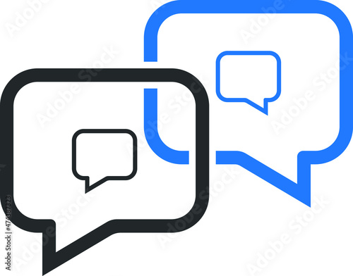 Modern communication icon vector isolated