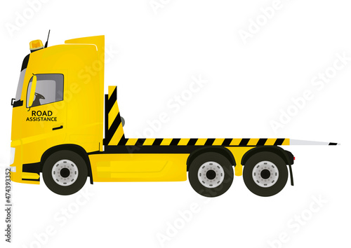 Road assistance truck. vector illustration