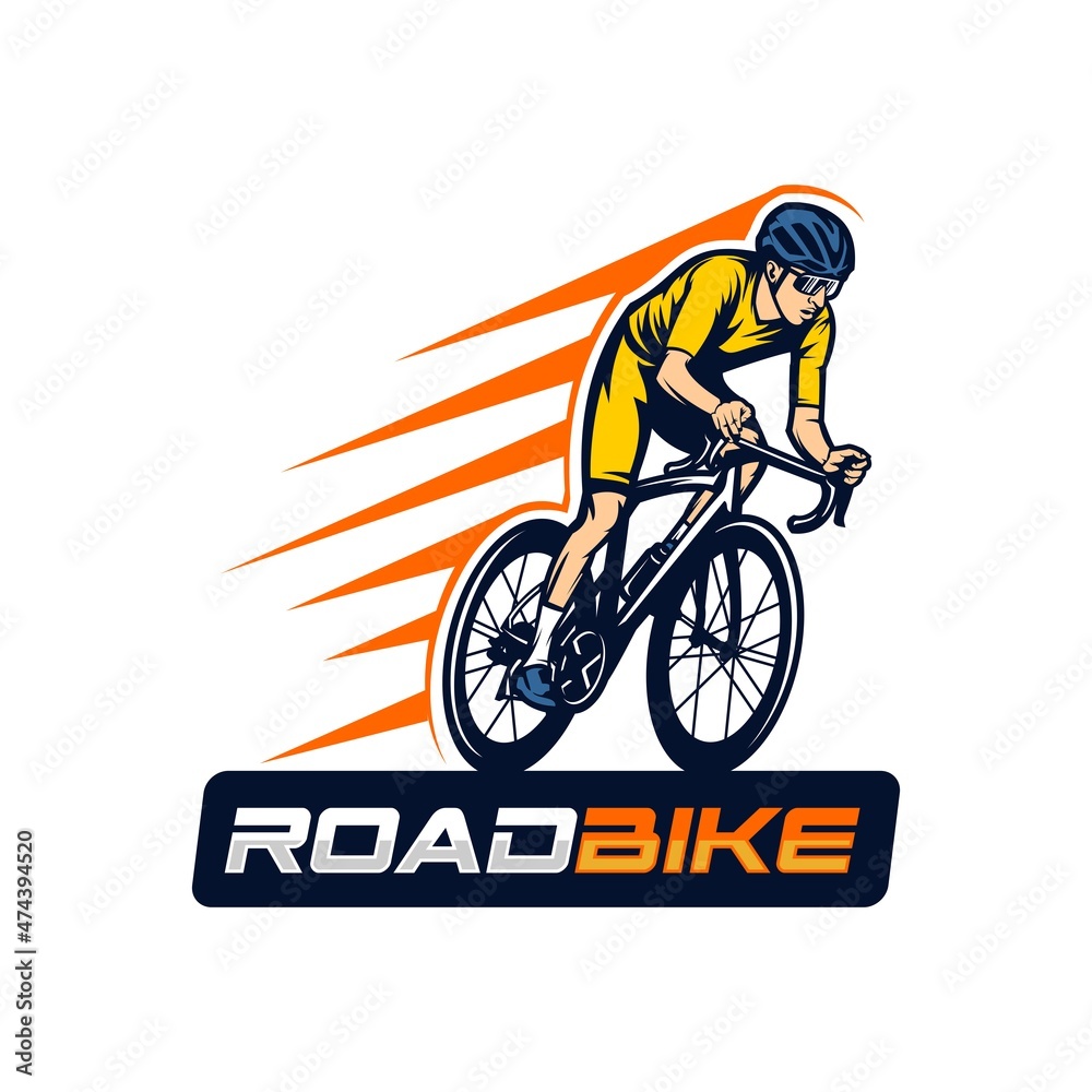 Fototapeta premium road bike logo