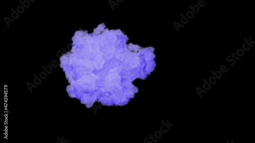 Purple Smoke Puff With Alpha Channel (Version 4.5)