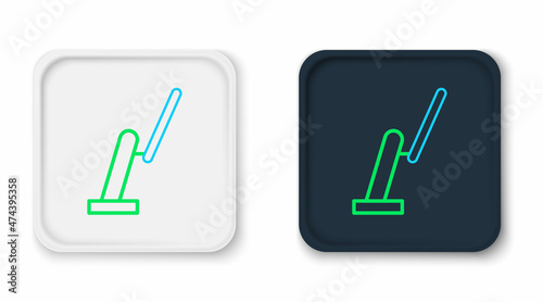 Line Windscreen wiper icon isolated on white background. Colorful outline concept. Vector