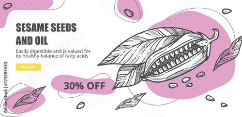 Sesame seeds and oil, 30 percent off price cost
