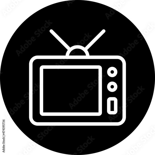 television glyph icon