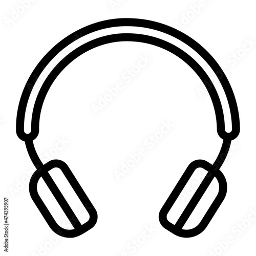 headphones line icon