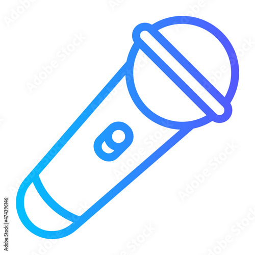 mic gradient icon