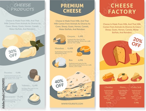Premium cheese factory and production of food
