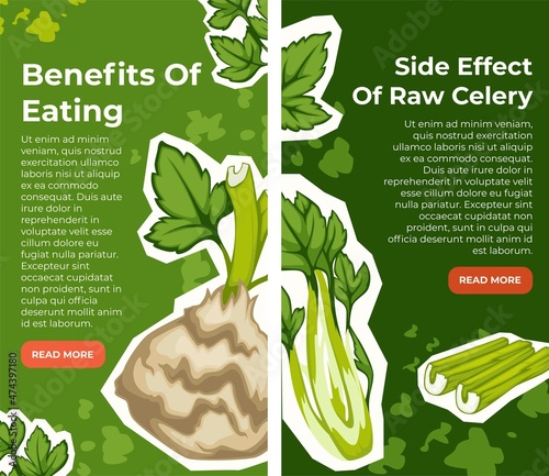 Benefits of eating celery, side effects poster